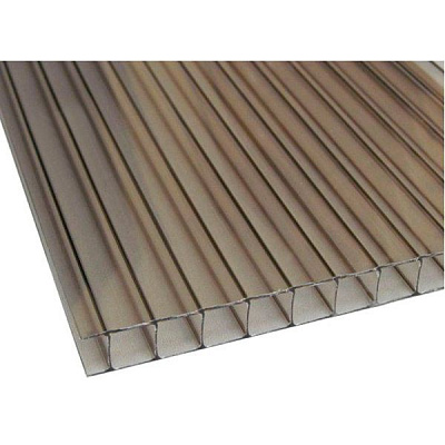 Поликарбонат сотовый SOTON Pro 8 мм 3000х1050 мм бронзовый