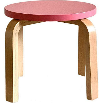 Табурет дерев’яний 260х295х295 бук/рожевий