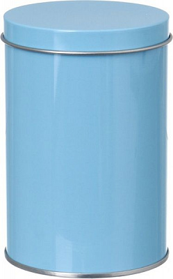 Банка с крышкой Tube 8x12 см синяя