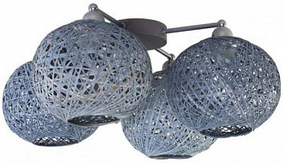 Люстра потолочная TK Lighting BACKAZ 4xE27 серый 