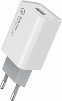 Мережевий зарядний пристрій ColorWay 1USB Quick Charge 3.0 (18W) білий 