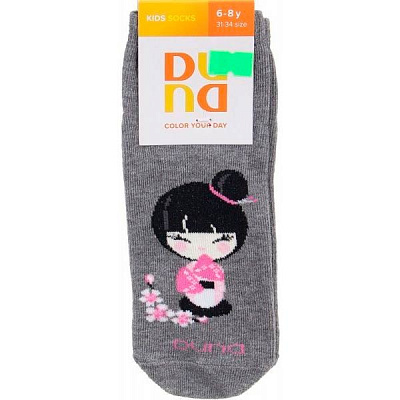 Носки детские для девочек Duna 4213 р.20–22 серый