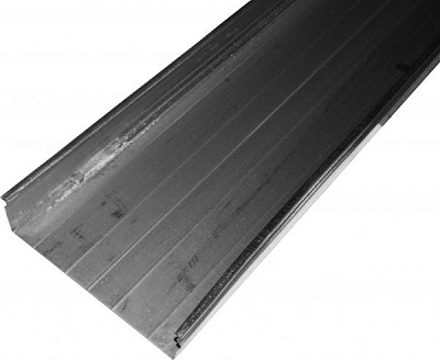 Лоток неперфорований металевий 50x50 мм (0,45) L-3 м білий цинк