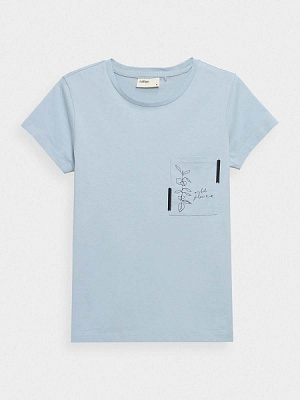 Футболка Outhorn HOL22-TSD614-34S р.XS голубой