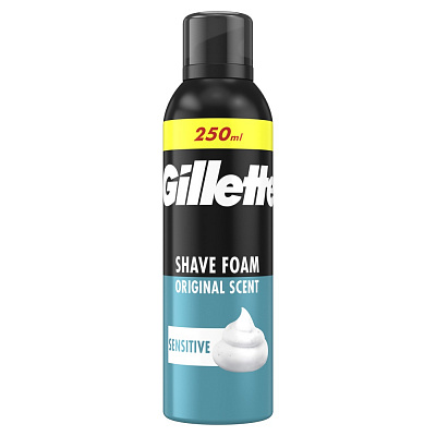 Пена для бритья для чувствительной кожи GILLETTE Classic Sensitive 250 мл