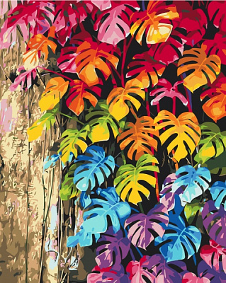 Картина за номерами Кольорове листя BS32082 40x50 см Brushme