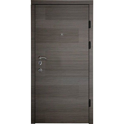 Двері вхідні Minika Горизонт 2050x970 венге сірий праві