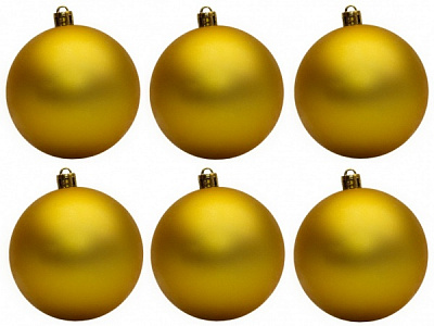 Набір ялинкових куль Девілон 251185 d80 мм 6 шт./уп.