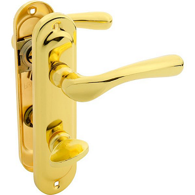 Ручка на планці Bruno 910К6 WC золото