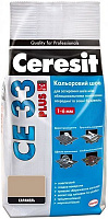 Фуга Ceresit CE 33 Plus 125 2 кг темно-бежевий