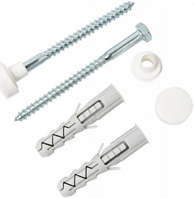 Кріплення для унітаза з білою кришкою 6x80 мм 2 шт EXPERT FIX