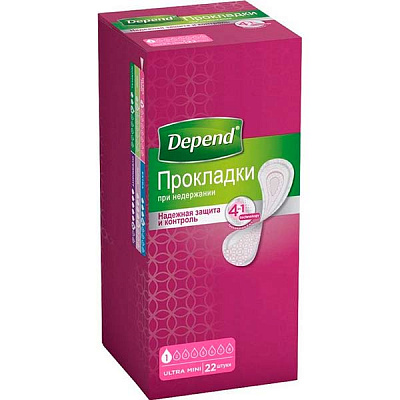 Прокладки урологічні Depend Ultra Mini 22 шт