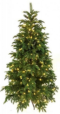 Ялинка штучна Натюрель з лампочками 240 см