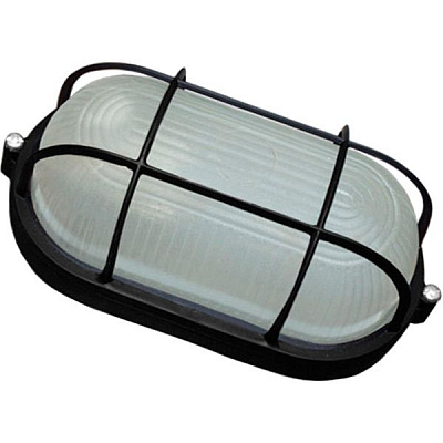 Світильник адміністративний Ecostrum МС-1152 з решіткою 60 Вт IP54 чорний