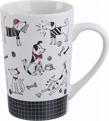 Чашка Dogs Party 380 мл порцеляна Fiora