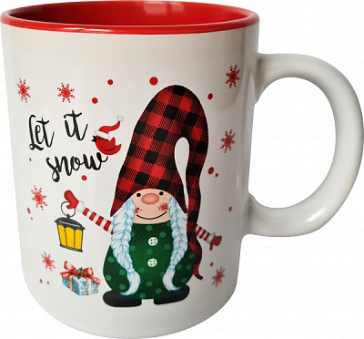 Чашка Happy Gnome Red Hat 470 мл Color М0420-FT21143-1 Milika