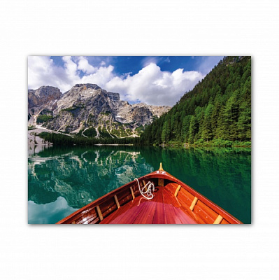 Картина Лодка на озере 600x800 см GIS UKRAINE 
