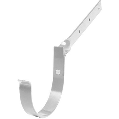 Кронштейн желоба изогнутый Bryza 100 мм белый