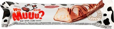 Батончик АВК Who Said Muuu? батончик с молочным вкусом 29 г 