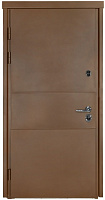 Двері вхідні Булат Elegant 703 Metalic Wood - коричнева коричневий 2050x950 мм ліві