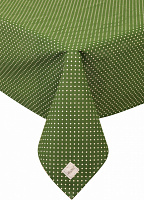 Скатерть Lucy Зеленый горошек 133x180 см зеленый La Nuit 