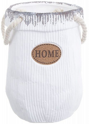 Кашпо керамическое White 12,5х18 см белый