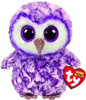 М'яка іграшка TY Фіолетова сова 15 см 36325
