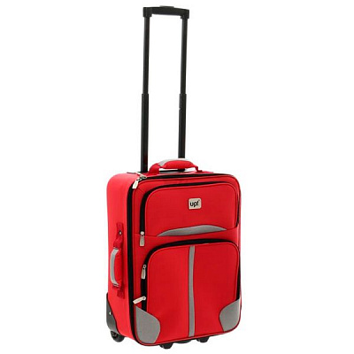 Чемодан Underprice 1022NC красный с серой полоской 51х35х17 см