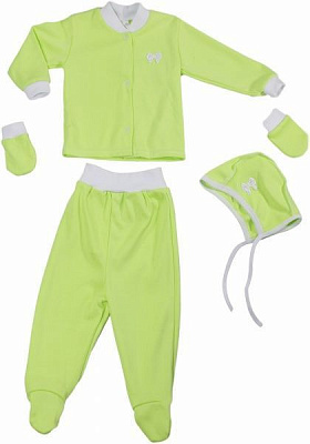 Комплект для новонароджених Моя планета Кт 2301 салатовий р.68