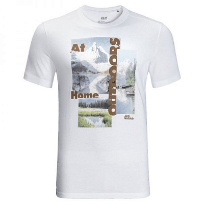 Футболка Jack Wolfskin LAKE MORNING T M 1807771-5018 р. XL белый