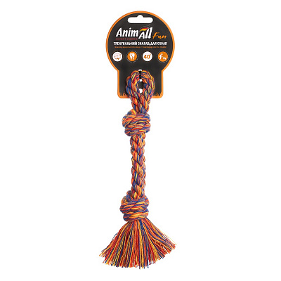 Игрушка для собак AnimAll Fun канат-кость двойная 18 см