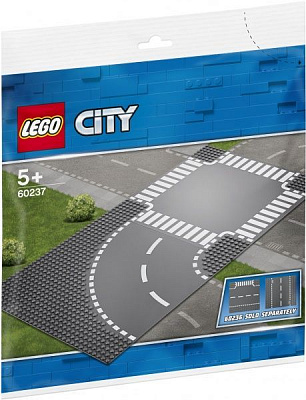 Конструктор LEGO City Поворот і перехрестя 60237