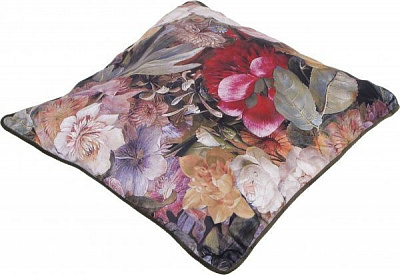 Подушка декоративная Велюр Rosalie 50x50 см желтый с принтом La Nuit 