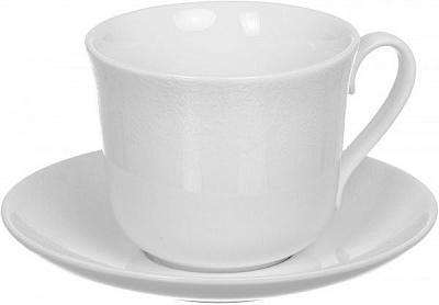 Чашка с блюдцем Ajour 450 мл Fiora