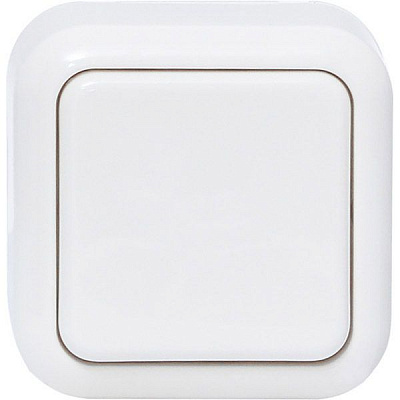Вимикач одноклавішний Expert Power IP20 без підсвітки білий HSN-SWP.H3A20G1W1-WH