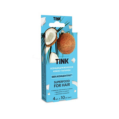 Есенція Tink Superfood for hair Кокос-Гіалурон 10 мл x 4 шт