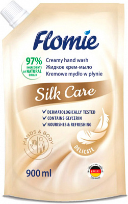 Крем-мыло Flomie жидкое Silk Care 900 мл