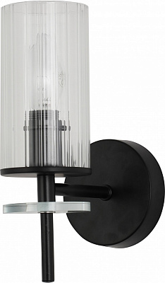 Светильник настенный Sensio Canis 40 Вт E14 черный/прозрачный ALG-74590/1W