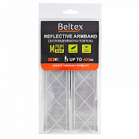 Повязка нарукавная светоотражающая Beltex M-size 35-40 см серая