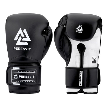 Боксерские перчатки Peresvit 501303-102 16oz Precision gloves черный с белым