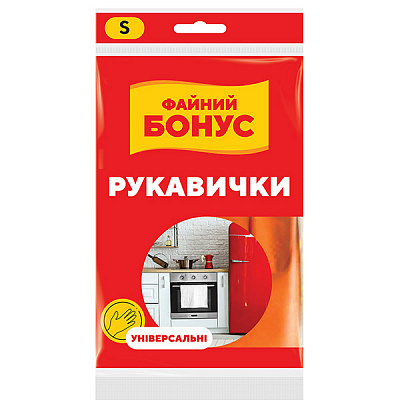 Рукавички латексні Бонус стандартні р.S 1 пар/уп.
