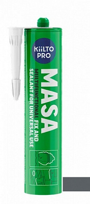 Клей-герметик Kiilto Pro masa 290мл темно-серый