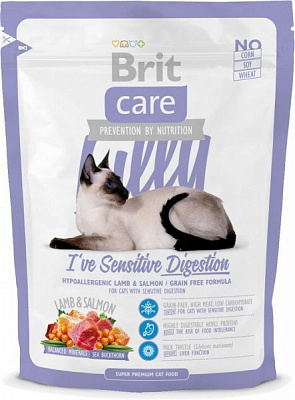 Корм Brit Care Lilly I have Sensitive Digestion з ягням та лососем 400 г