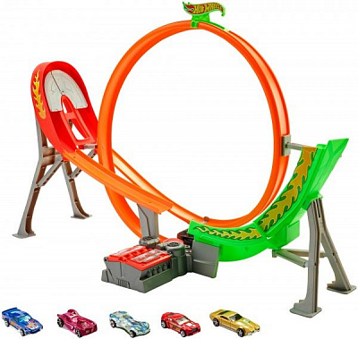 Гоночный трек Hot Wheels Безумный форсаж с 5 машинками FCF18