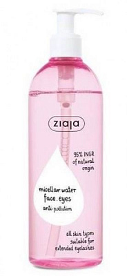 Мицеллярная вода Ziaja для всех типов кожи 390 мл