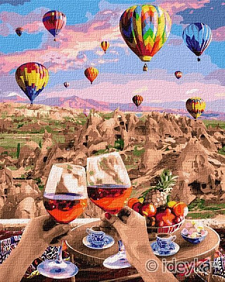 Картина по номерам Волшебная Каппадокия 40х50 см Идейка 