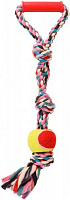 Игрушка для собак Trixie Канат с мячом и пластиковой ручкой 50 см 3280