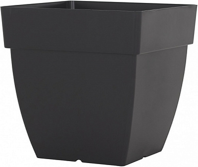 Горщик пластиковий Artevasi CAPRI SQUARE POT квадратний 71л антрацит