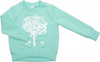 Світшот Luna Kids 5 р.122 м'ятний