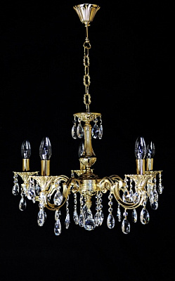 Люстра підвісна 5x40 Вт E14 золото LM901/5-K18GO